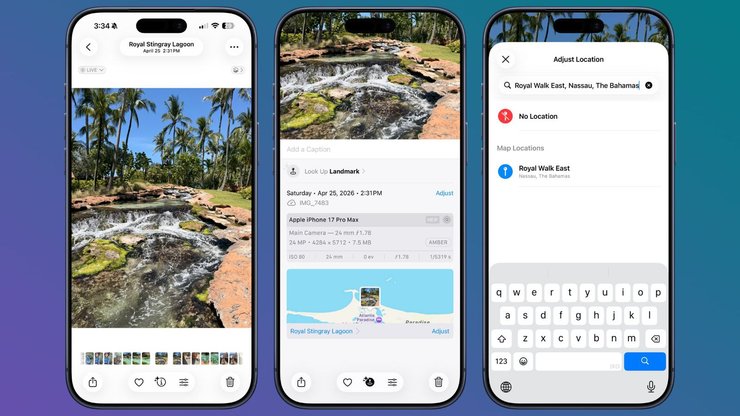 ios прибрати місце розташування фото локацію фотографії