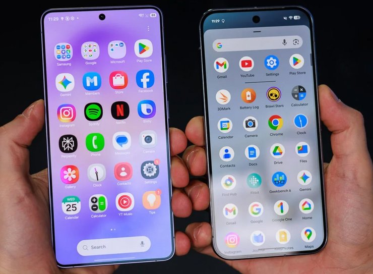 Galaxy S26 Ultra Pixel 10 Pro XL экраны сравнение