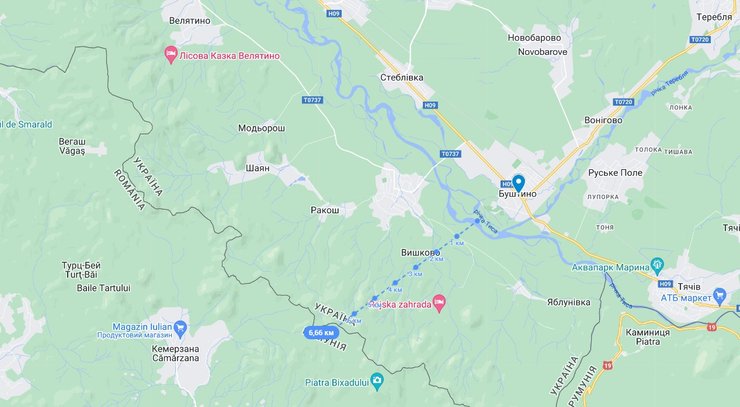 Место обнаружения самодельного БПЛА контрабандистов