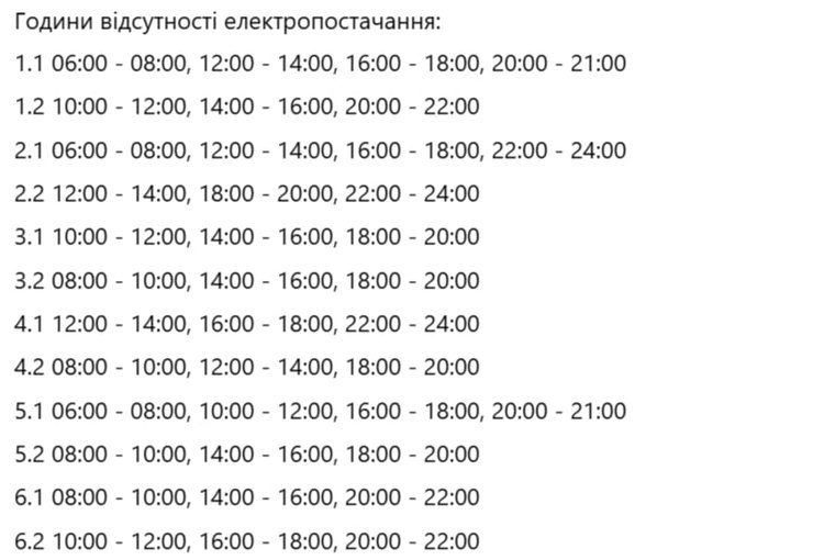 відключення світла Черкаська область графіки 30 жовтня графіки відключень світла у Черкаській області 30 жовтня