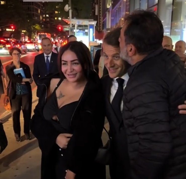 эмманюэль макрон в нью йорке