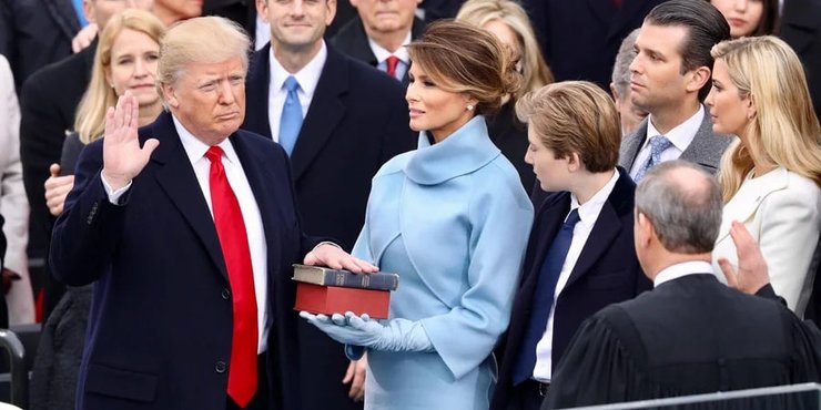 Дональд Трамп, Мелания Трамп, Вашингтон, инаугурация, фото