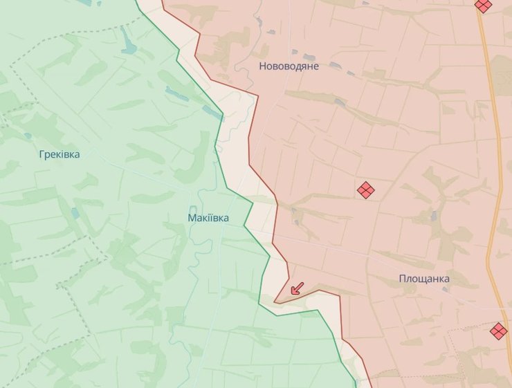 Сватівський напрямок, карта