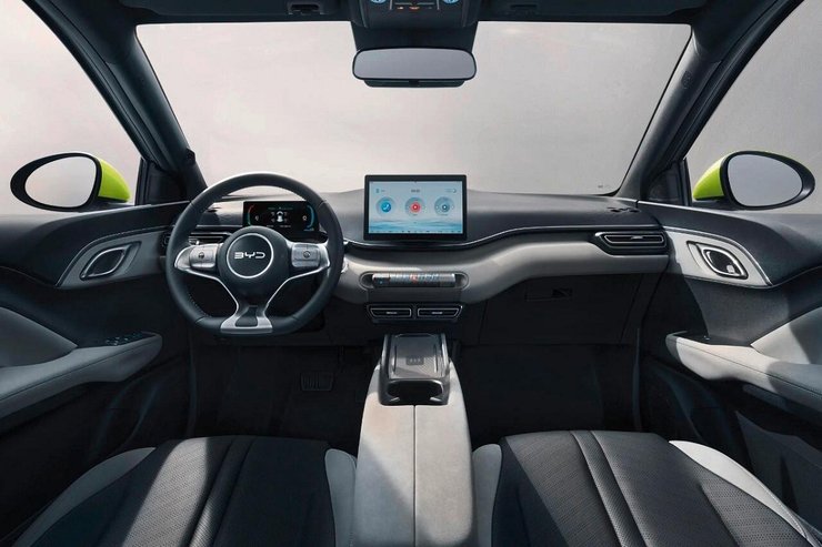 Салон BYD Dolphin, BYD Dolphin, новый BYD Dolphin Surf, электромобиль BYD, электромобиль BYD