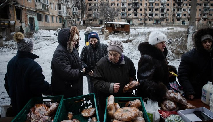 Бои под Угледаром, жители Угледара, война