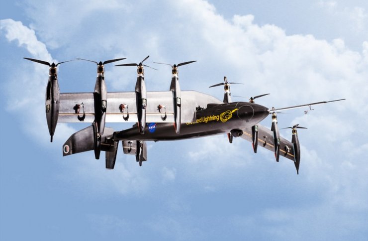 дрон для НАСА, рендер дрона для НАСА