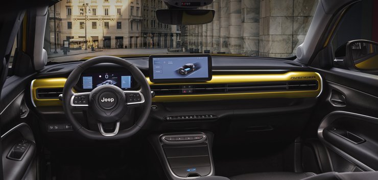 Салон Джип Авенджер, Jeep Avenger, новий Jeep Avenger, кросовер Jeep, електромобіль Jeep