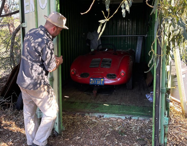 Porsche 550 Spyder, Porsche 550 Spyder Калифорния, Porsche 550 Spyder контейнер