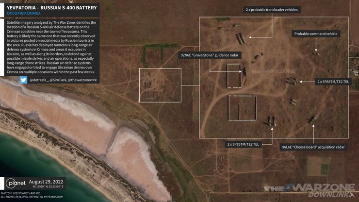 расположение с-400 в Евпатории