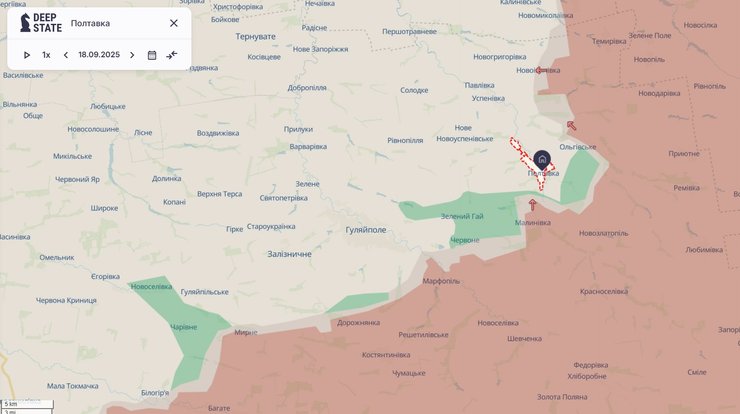 217 та 218 батальйони 125 бригади в Полтавці та Ольгівському 18 листопада