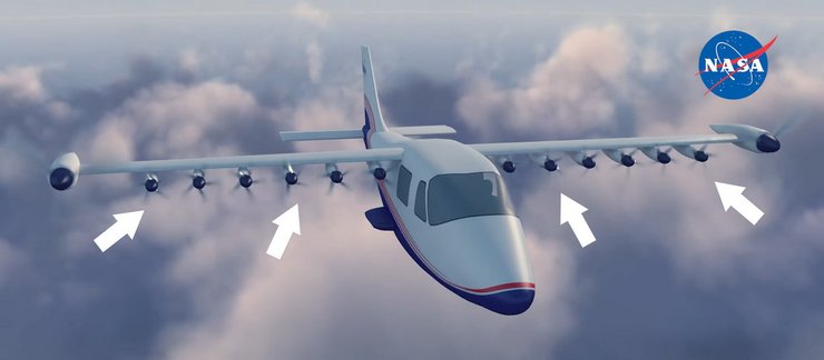 X-57 Maxwell, электросамолет, NASA, самолет