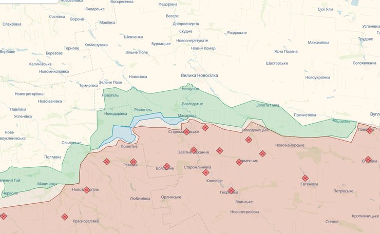 карта Старомайорское