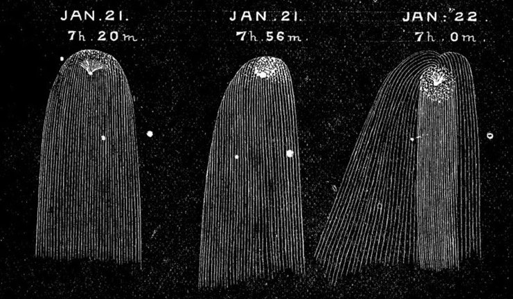 комета диявола роги