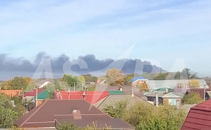 Пожежа на аеродромі "Ханська" в Адигеї