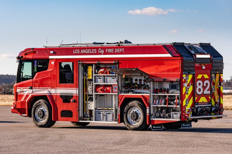 Rosenbauer RTX, пожежний автомобіль, пожежне авто, пожежний електромобіль, електричне пожежне авто