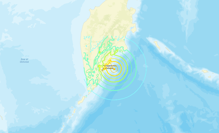Землетрясение Камчатка
