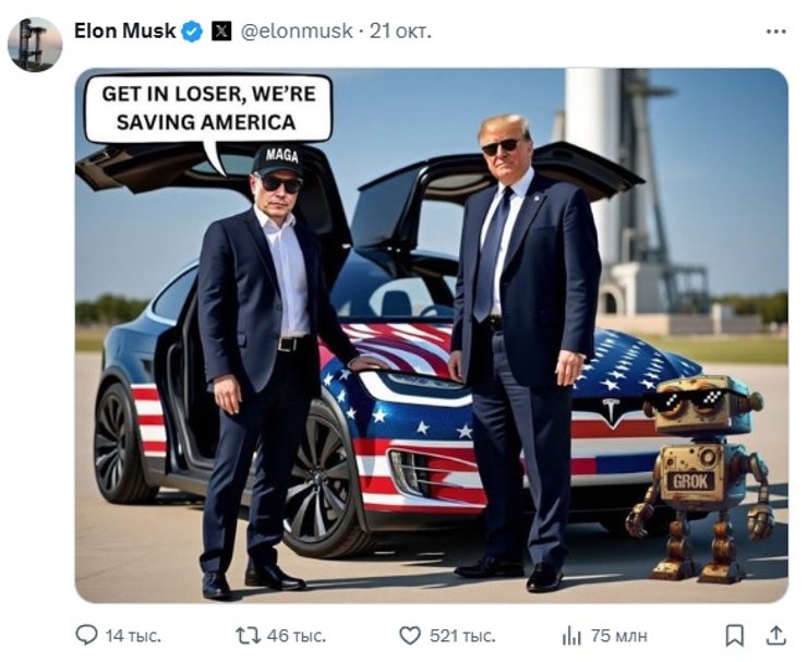 ілон маск, дональд трамп