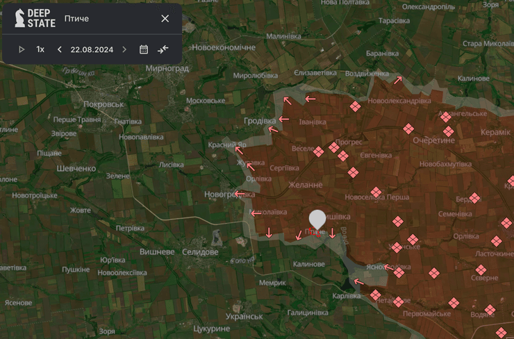 Карта боевых действий