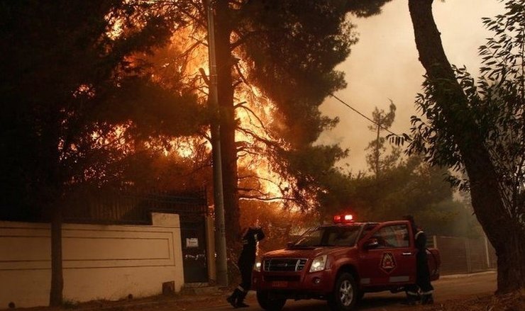 Пожар в Греции