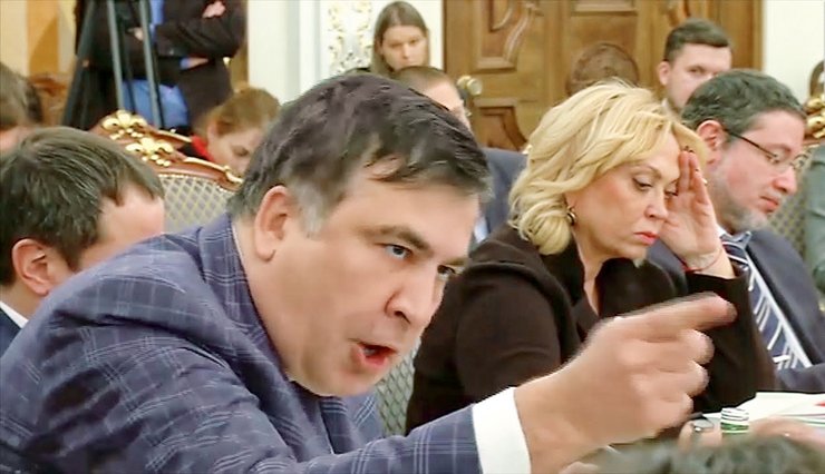 Михеил Саакашвили в Одессе, Саакашвили ссора с Аваковым