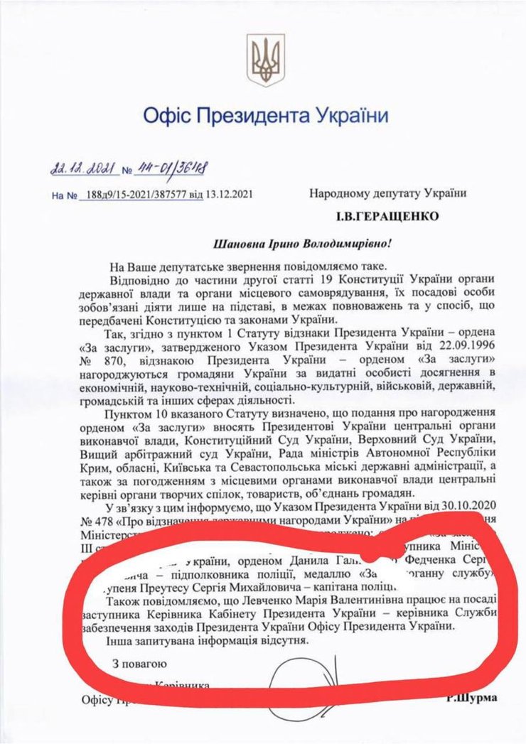 Мария Левченко, Владимир Зеленский, Офис президента, помощница Зеленского