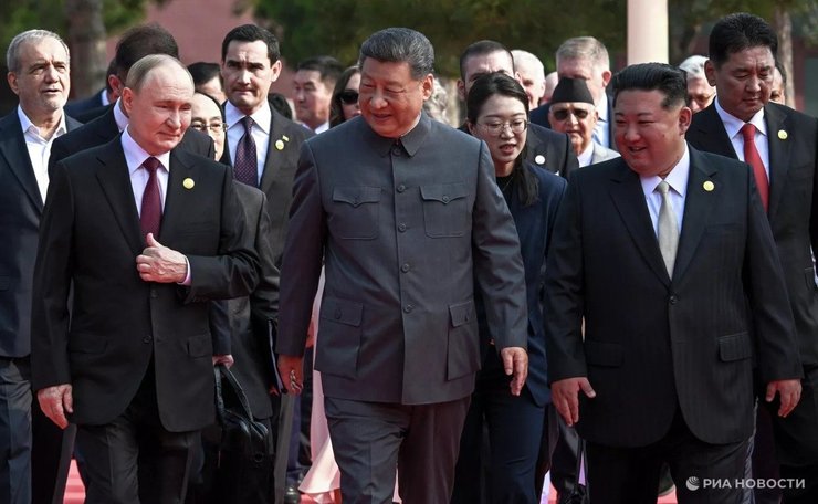 Владимир Путин, Си Цзиньпин и Ким Чен Ын