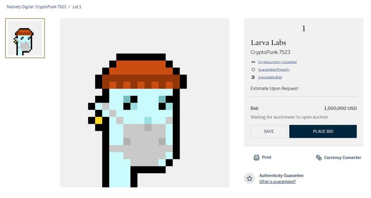 CryptoPunks, пришелец, инопланетянин