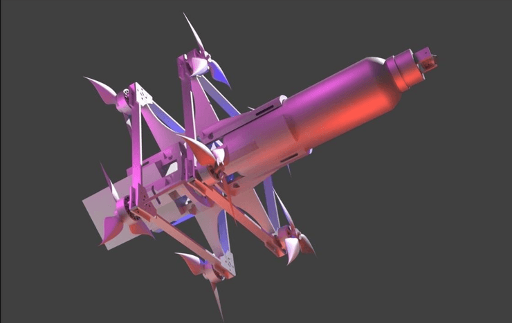 3D-візуалізація першої версії дрону "Сифа"