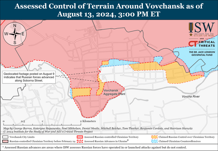 Волчанск: карта боев