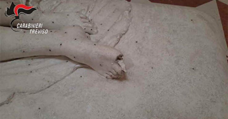 канова, турист, статуя