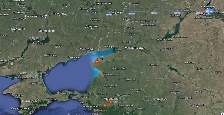 Удары по Крыму, удары по РФ, дроны ВСУ, БПЛА ВСУ, 21 июня, НПЗ, Ейск