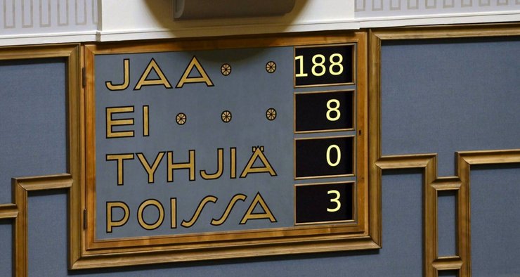 фінляндія в нато, парламент фінляндії, голосування нато