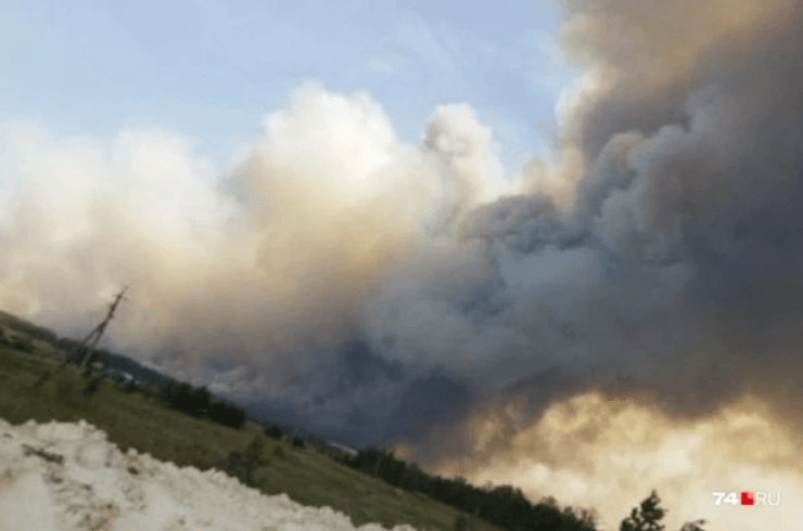 лісова пожежа, Челябінська область, фото