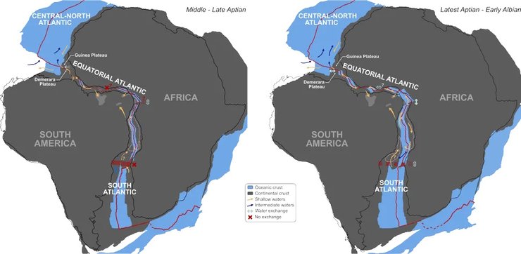 появление атлантического океана