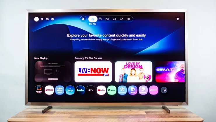 Интерфейс телевизора Samsung S95H