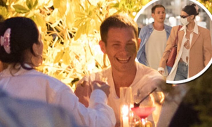 Белла Хадид, Марк Калман, обед