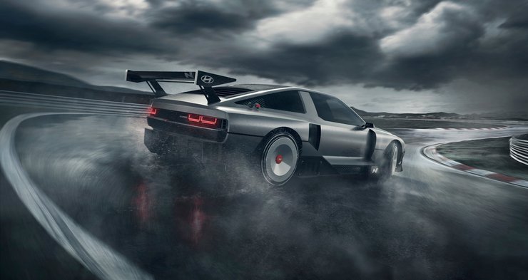 Hyundai N Vision 74, новий Hyundai N Vision 74, електромобіль Hyundai, спорткар Hyundai, Hyundai Pony 1974