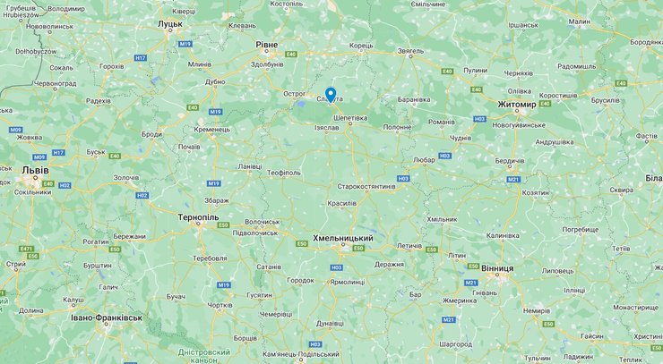 Місто Славута Хмельницької області