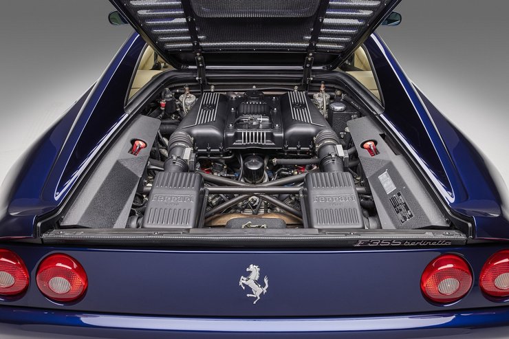 двигатель феррари 355, Ferrari F355 Berlinetta, Ferrari F355, суперкар Ferrari, Крис Ри, Ferrari F355 1995