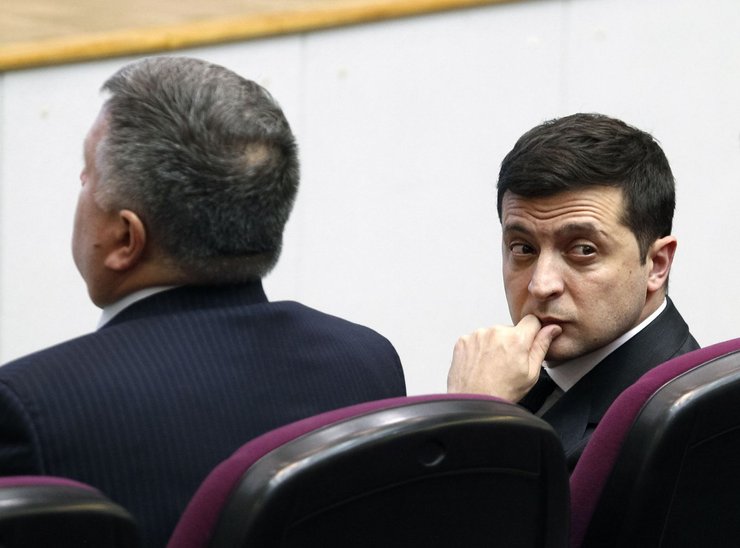 Арсен Аваков, Владимир Зеленский, Санжары, Мишки, фото