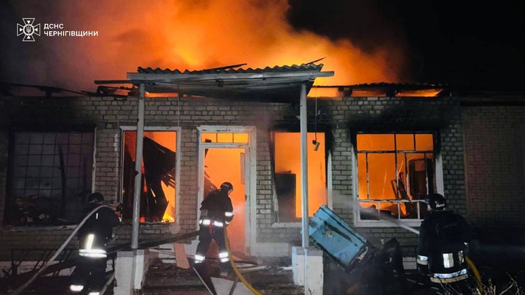 пожар в Черниговской области