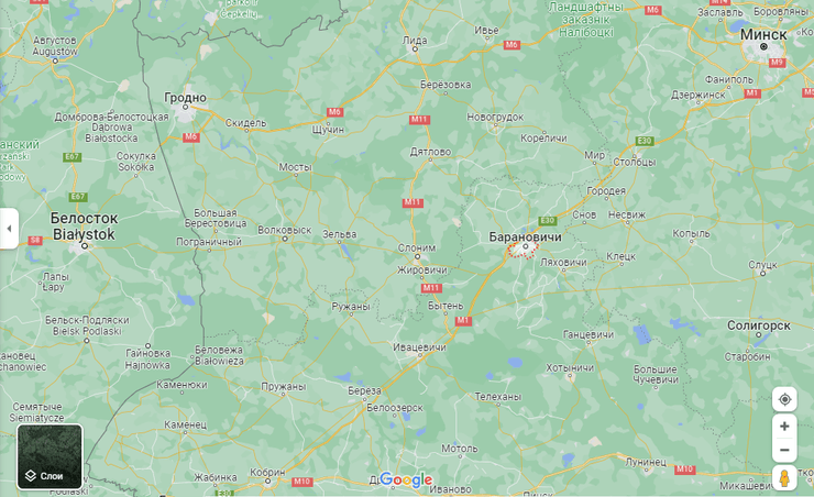 беларусь, карта, барановичи