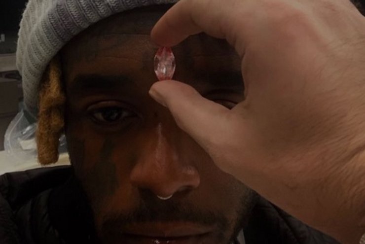 Рэпер, США, шоу-бизнес, Lil Uzi Vert, бриллиант, лоб