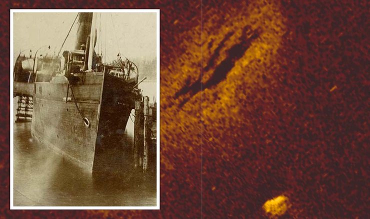 пароплав, золото