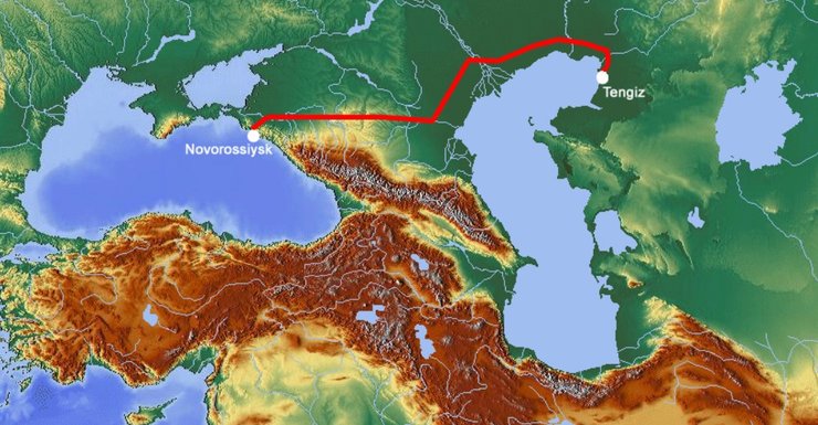 как проходит Каспийский нефтепровод