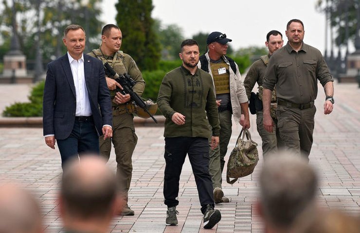 Анджей Дуда, Владимир Зеленский и Андрей Ермак