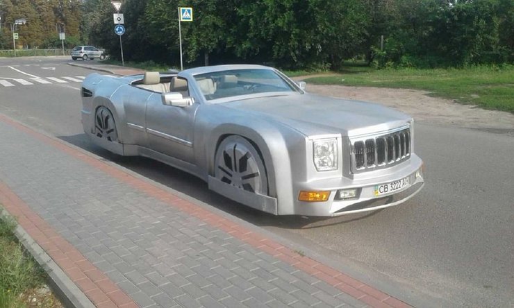 Самодельный кабриолет, самодельный автомобиль, самодельный авто