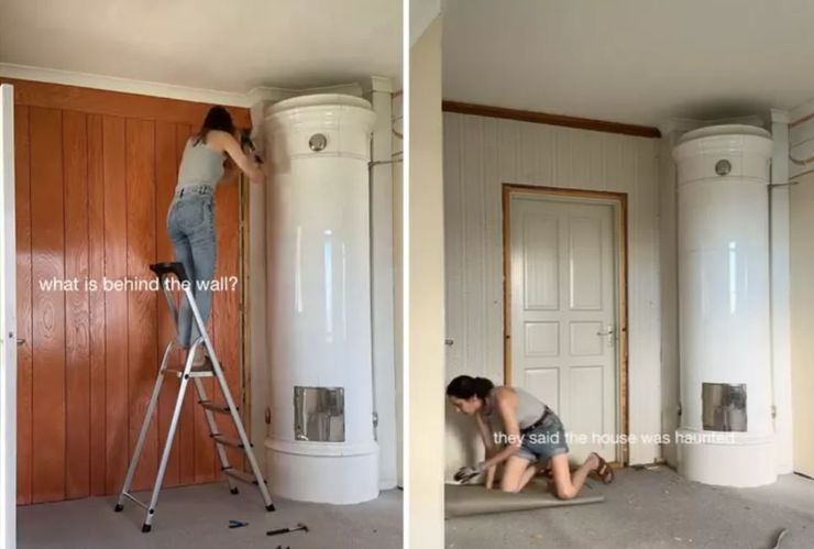 Жінка знайшла в своєму приховані двері, які ведуть незрозуміло куди, житло, цікаві історії, дивні випадки, знахідка