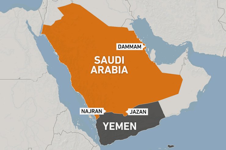 карта, саудовская аравия, йемен