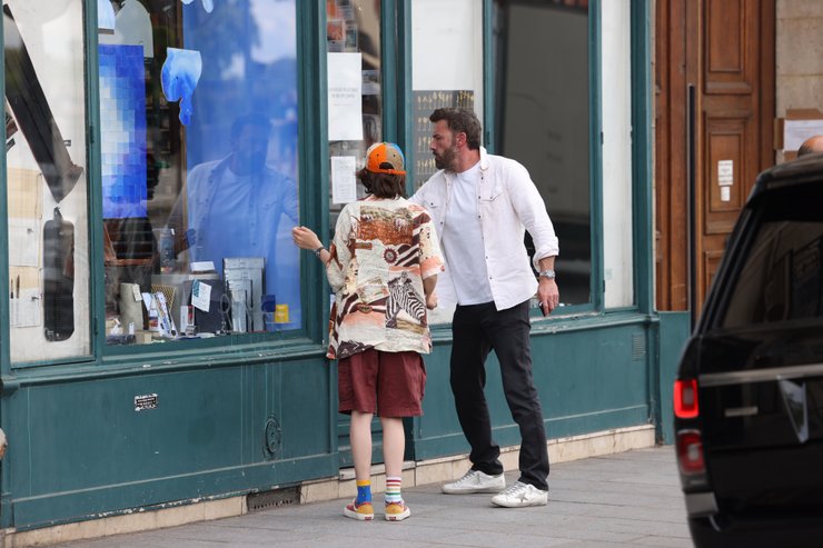 Бен Аффлек с дочерью Серафиной